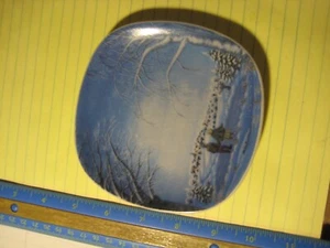Vintage Arabia Finland Miniature Plate Winter Atmosphere Anita Rantanen-Siemers - Picture 1 of 4