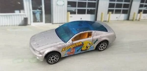 2004 Matchbox Ford Mustang GT Concept -SpongeBob SquarePants 5-Pack Silver MB609 - Picture 1 of 10