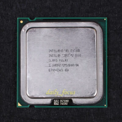 Intel Core 2 Duo E4500 SLA95 2.2 GHz HH80557PG0492M CPU Processor LGA 775 800MHz - Image 1 of 2