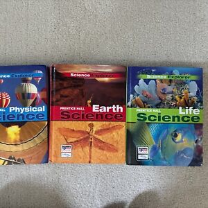 Prentice Hall Science Explorer Lot 3 Middle School Earth, Life Science Hardcover
