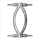 Stainless Steel Female Pussy Clamps Women's Adjustable Chastity Labia Stretching