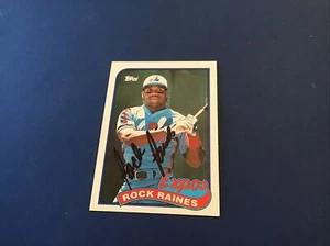 Tim Raines HOF firmato 1989 Topps #560 Montreal Expos raro investimento immacolato - Foto 1 di 3