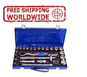 12.5mm 1/2 Drive HEX & BI-HEX Douille Set (8 - 22mm) Chrome Vanadium Acier - Photo 1 sur 8