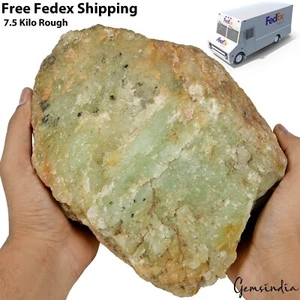 Espécimen mineral de piedras preciosas curativas áspera de cristal de aguamarina natural grande de 7,5 kg - Imagen 1 de 16