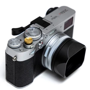 Square Metal Lens Hood w/49mm Adapter Ring for Fujifilm X100V X100F X100Vi X100S - Picture 1 of 11