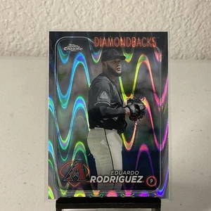 2024 Topps Chrome Eduardo Rodriguez Wave Refractor Parallel #235 - Picture 1 of 2