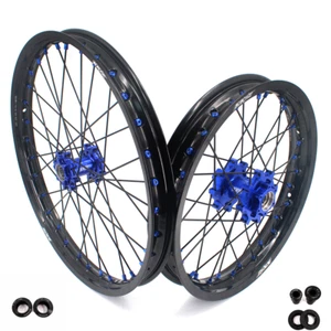 KKE 19/16 Dirt Bike Wheels Rims Fit Surron Light Bee X 2019-2025 E-Bike CNC Blue - Foto 1 di 13