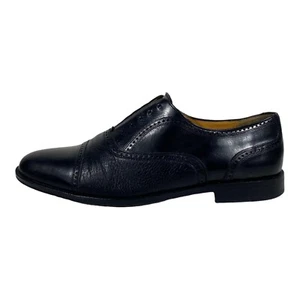 Mezlan Florence Captoe Kalbsleder schwarz elegante Schuhe Herren Größe 9,5 Spanien keine Schnürsenkel - Bild 1 von 9