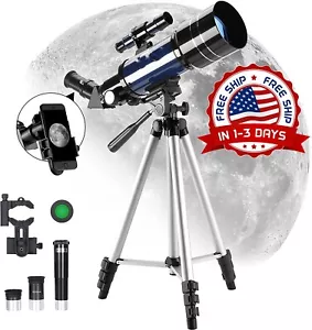 telescopio refractor astronómico con trípode para niño niña principiantes regalo - Picture 1 of 9
