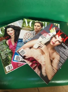 Lot Of 3 VOGUE MAGAZINES Kendall Gets Candid, Amal Clooney, Alicia Vikande Tomb - Foto 1 di 6