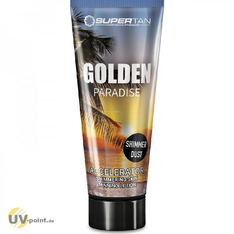 SuperTan USA GOLDEN PARADISE BESCHLEUNIGER 200ml Solarium Bräunungs Kosmetik