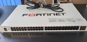 Fortinet FortiSwitch FS-148F-POE 48x GE port 24 port PoE+ 4x SFP+ 148f-poe - Picture 1 of 14