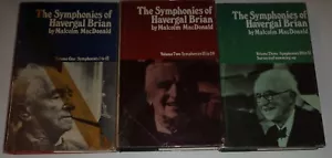 Malcolm MacDonald THE SYMPHONIES OF HAVERGAL BRIAN Vol. 1, 2 & 3 Hardcover - Picture 1 of 8