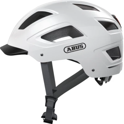 Casco de Bicicleta con Luz Trasera LED ABUS Hyban 2.0 Blanco Polar L 56 a 61 CM Foto 1 de 4