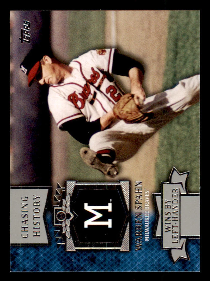 2013 Topps Mini Chasing History #MCH1 Warren Spahn - Image 1 of 2