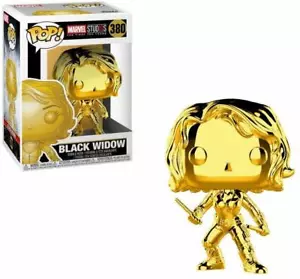 Funko Pop! Marvel: Black Widow Marvel Studios 10 - Chrome Gold-380 #33516 - Picture 1 of 4