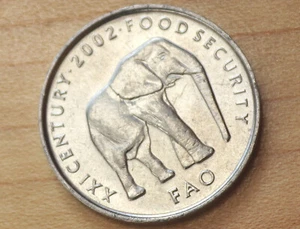 2002 Somalia 5 Shilling / Scellini Elephant - Picture 1 of 2