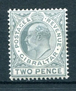 (F020) GIBRALTAR 1906 KEVII SG68 2d Greyish Slate MH CV £11 - Picture 1 of 1