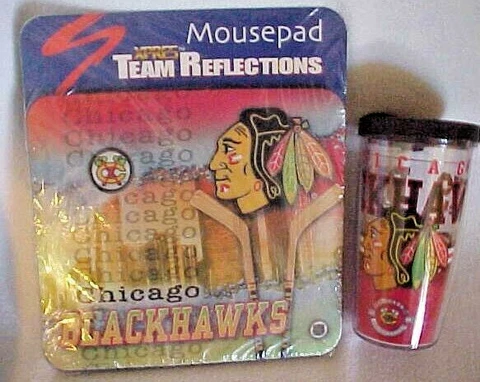 CHICAGO BLACKHAWKS Team Reflections Mousepad - Trevis Travel Mug - NHL Cover