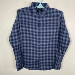 Under Armour Shirt Mens XL Blue Tradesman Flex Flannel Snap Button Up Plaid - Picture 1 of 10