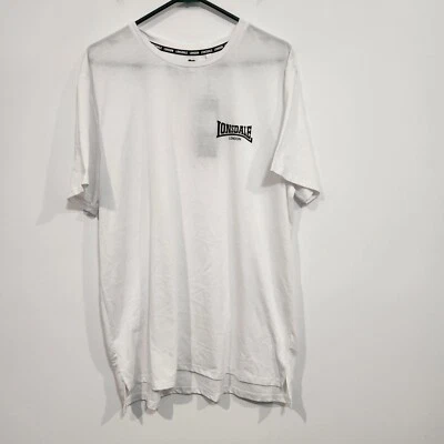 Londsdale London Mens White Activewear Gym Shirt Size XL Brand New With Tags  - Image 1 of 4