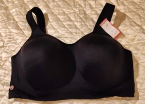 Livi For Hi-Impact Workouts Molded Cups Underwire Black Sports Bra Sz 46DDD NWT - Picture 1 of 11