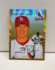 SCOTT ROLEN 2023 Topps Chrome Platinum GOLD WAVE REFRACTOR ~ Cardinals ~ #'d /50 - Picture 1 of 2