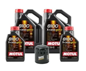 Motul + OEM Engine Oil Change Kit (5W40) (12 Liter) (X-CESS GEN2 8100) - Picture 1 of 1