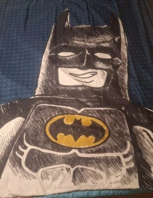 Lego Sketchy Batman Fabric, Comforter Cover Shell Reversible twin Bed Boys Girls - Image 1 of 4