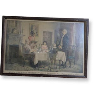 Als der erste Präsident dankte Kunstdruck JLG Ferris 15,25" x 10,5" defekt - Bild 1 von 19