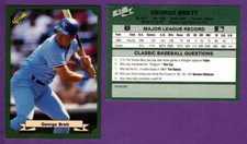 George Brett Kansas City Royals 1987 Classic Games Baseball Green Border #47