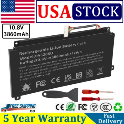 New 3860mAh Battery For Toshiba Satellite P55W-C5200X L55W-C5256 L55W-C5236X - Image 1 of 4