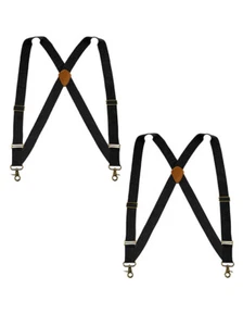 Buyless Fashion Trucker 2 Pack Suspender Men 48" Adjustable Strap Utility Braces - Picture 1 of 49
