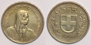 Switzerland 1968 5 Francs P150135 combine shipping - Picture 1 of 3