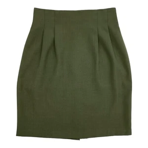 Vintage 90’s Metro New York Size 6 Olive Green Pencil Skirt with Darts - Bild 1 von 9