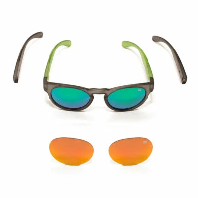Bloovs USA Sunglasses - Custom Mandarin / Lens Color: Black Chartreuse - Image 1 of 3