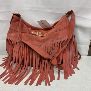 JJ WINTERS Suede Fringe Bag Purse Strap - Picture 1 of 4