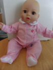 Adora Baby Doll 15 Inch Weighted Doll Brown Eyes Redressed In Pink And White Pjs