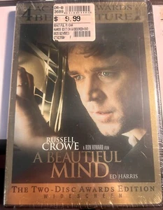A Beautiful Mind Russell Crowe 2 Disc Widescreen Movie DVD Brand New Sealed - Picture 1 of 1