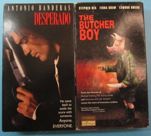 Movie Bundle: Desperado (VHS, 1996) & The Butcher Boy (VHS, 1998 Former rental) - Picture 1 of 3