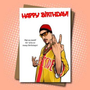 Ali G inspired Birthday Card - Funny Card for adults