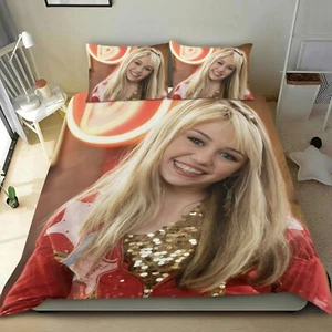 Hannah Montana Geschenk 1 Bettbezug 79*53 Zoll mit 2 Kissenbezügen 30"x 20", Nr - Bild 1 von 6