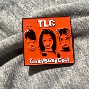 TLC enamel Pin Lapel Crazy Sexy Cool Album Cover - No Scrubs - 90s rnb left eye - Picture 1 of 3