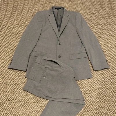 Jos A. Серый костюм для мальчика Bank 1905 — пальто и брюки, размер: 16, молодежный - Изображение 1 из 4