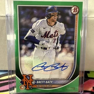 2025 Bowman Brett Baty Auto Green /99 NY Mets #PRV-BB - Bild 1 von 3