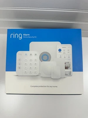 Ring B07ZDTXJ93 White Bluetooth Alarm Smart Home Security System 5-Piece Kit - Image 1 of 4