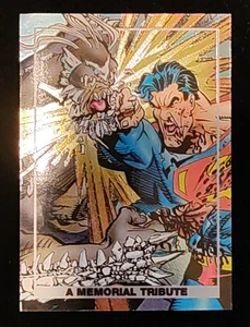 Doomsday Death Of SUPERMAN 1992 SKYBOX A Memorial Tribute FOIL INSERT CARD S2 - Picture 1 of 4