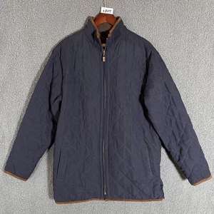 Peter Millar Full Zip Chesapeake Quilted Fleece Lined Suffolk Jacket - Men's M - Picture 1 of 9