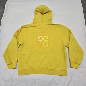 Gr. MEDIUM Unisex G/FORE G4 French Terry gelb Logo Pullover Golf Hoodie *MÄNGEL - Bild 1 von 22