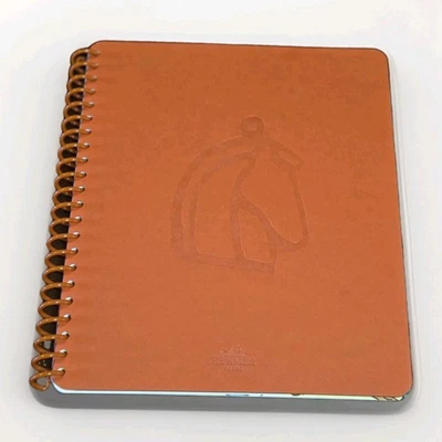 HERMES Orange Spiral Notebook Mystery At The Grooms Limited Edition New Unused - Image 1 of 4
